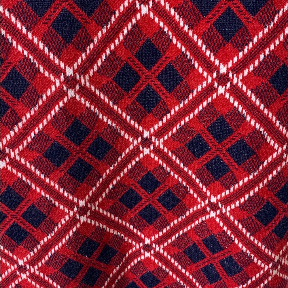🌷3 for $25🌷SHEIN, US 6, Red Black & White Plaid Bodycon Sweater Dress - Picture 8 of 10